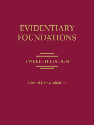 cover image of Evidentiary Foundations
